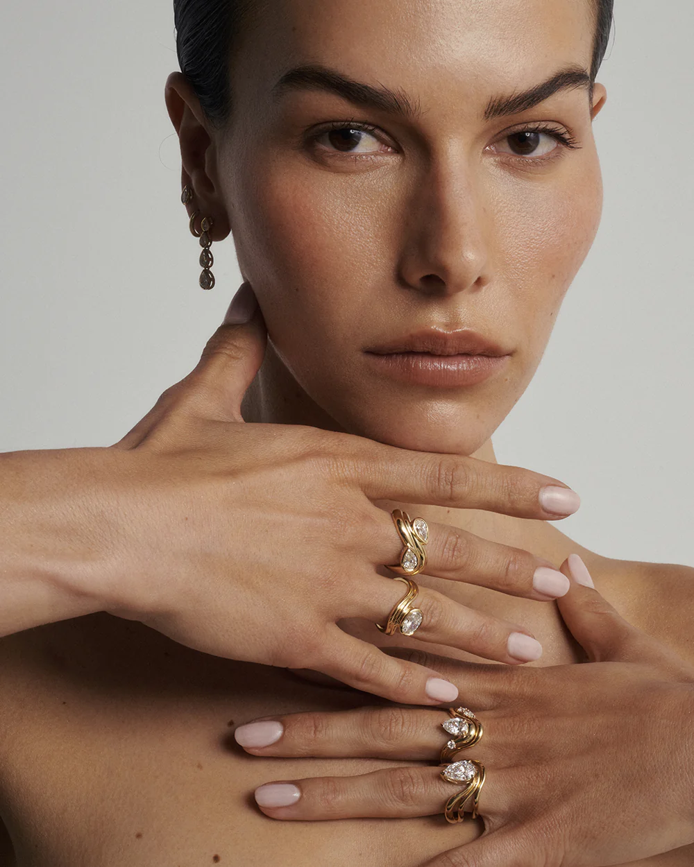 Castor Pear Toi et Moi Diamond Ring - Image 8