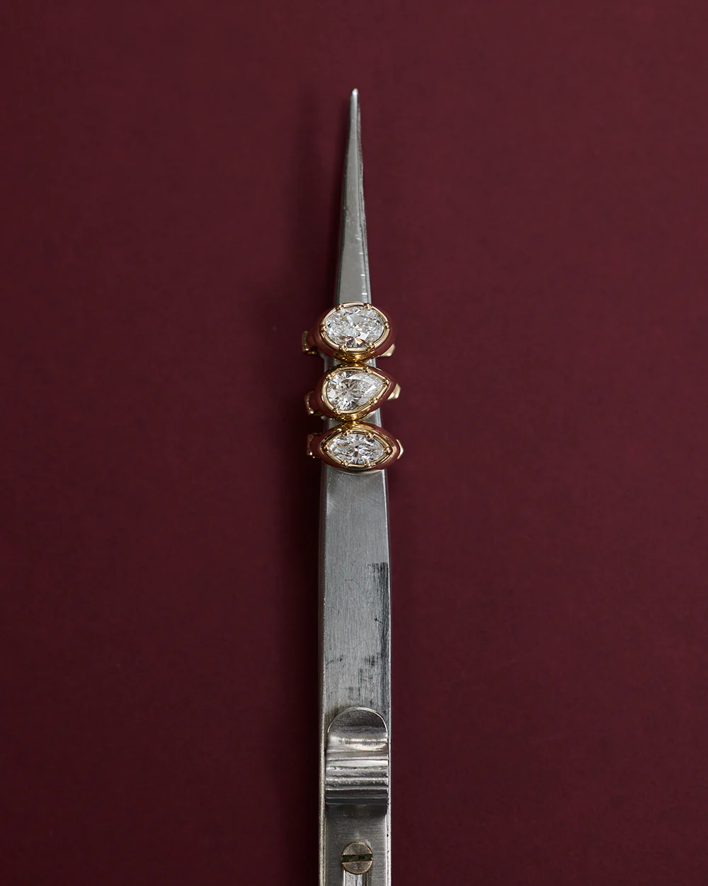 Cleo Marquise Diamond Huggies - Image 16