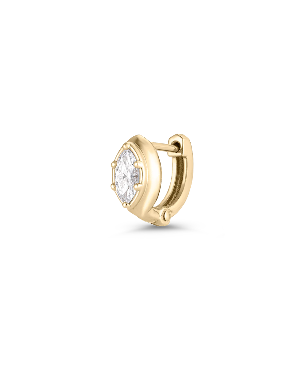 Cleo Marquise Diamond Huggies - Image 18