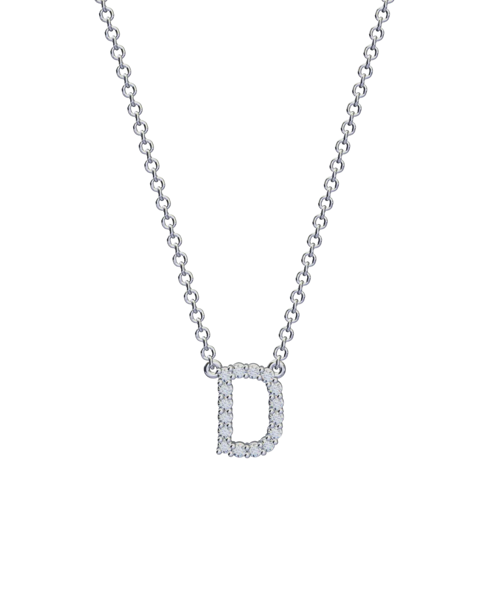 Diamond Initial Necklace - Image 43