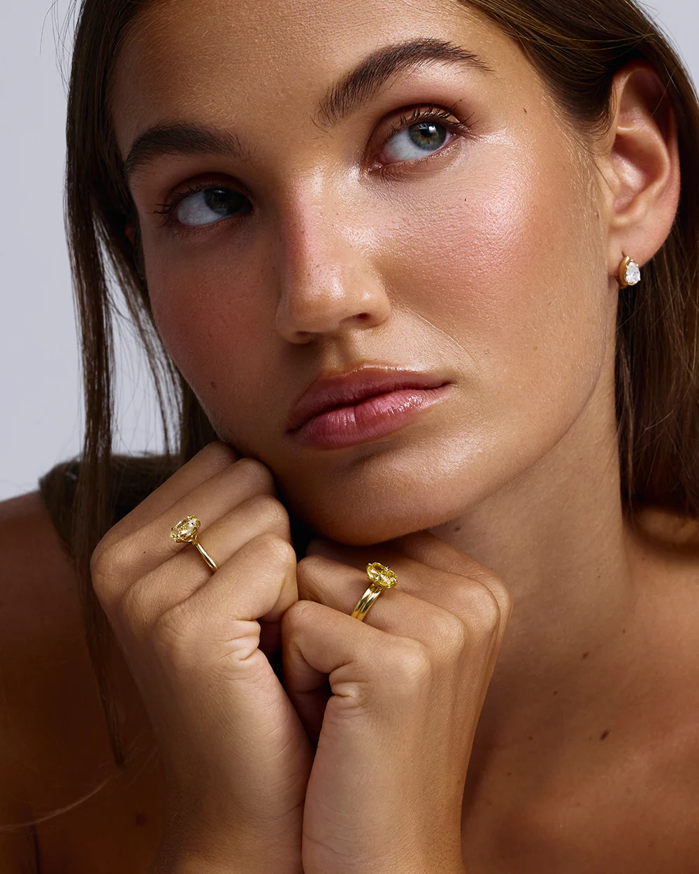 Grace 2.52ct Yellow Oval Diamond Engagement Ring - Image 14