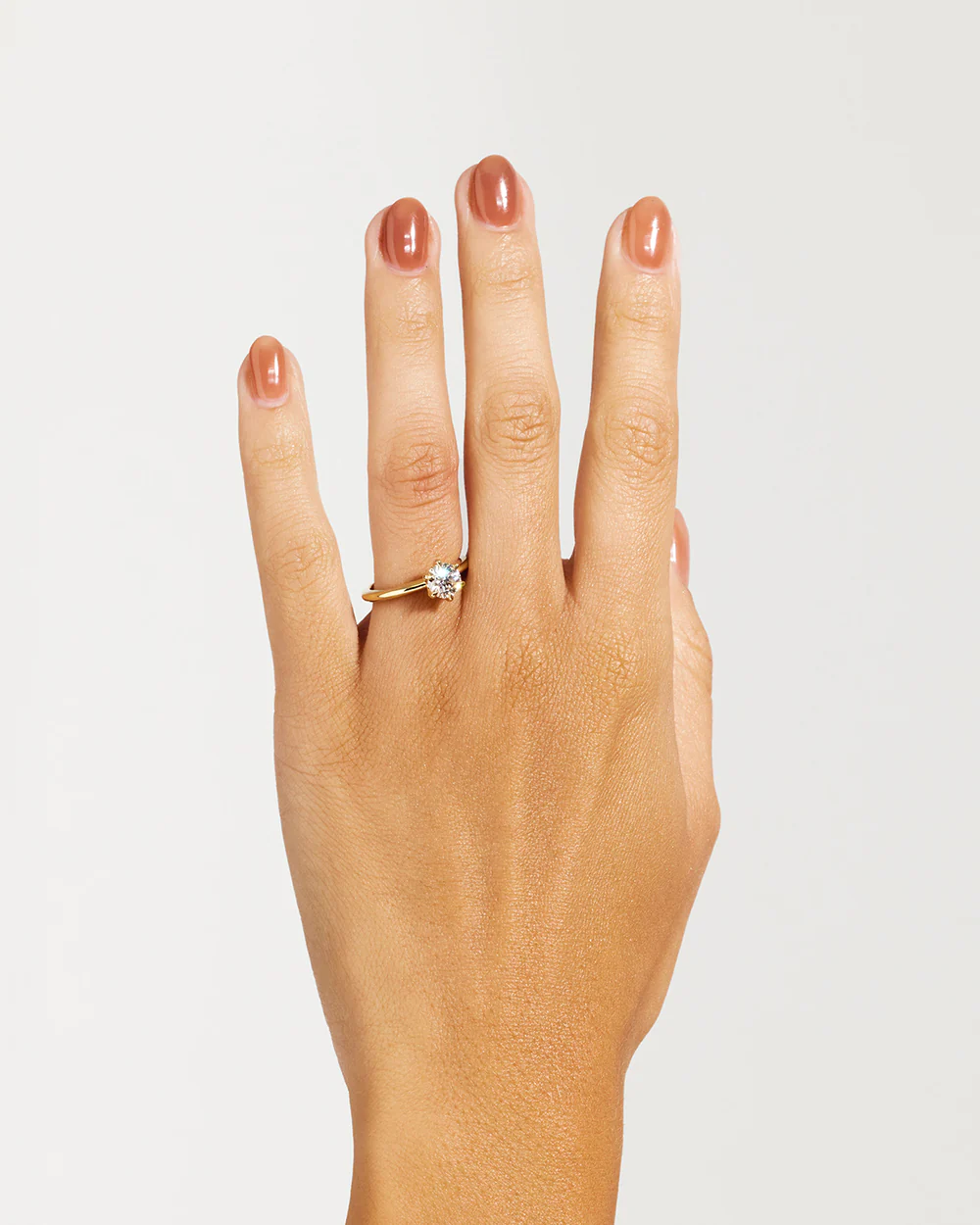 Jessica 1ct Brilliant Round Solitaire Diamond Engagement Ring - Image 3