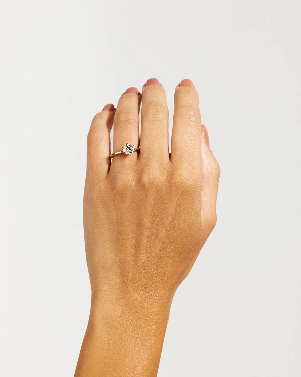 Jessica 1ct Brilliant Round Solitaire Diamond Engagement Ring - Image 5