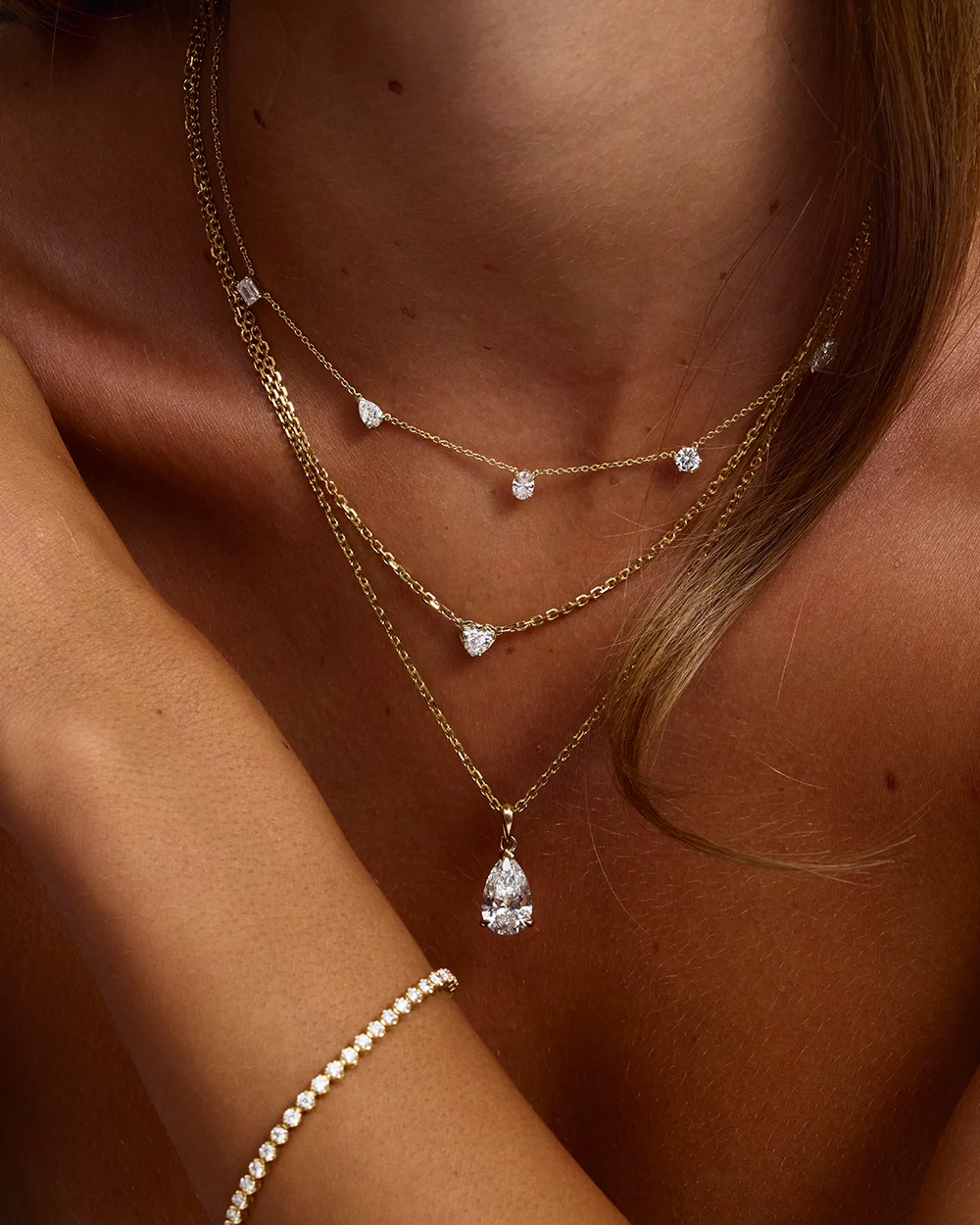 Petite Lab Grown Diamond Tennis Bracelet - Image 13