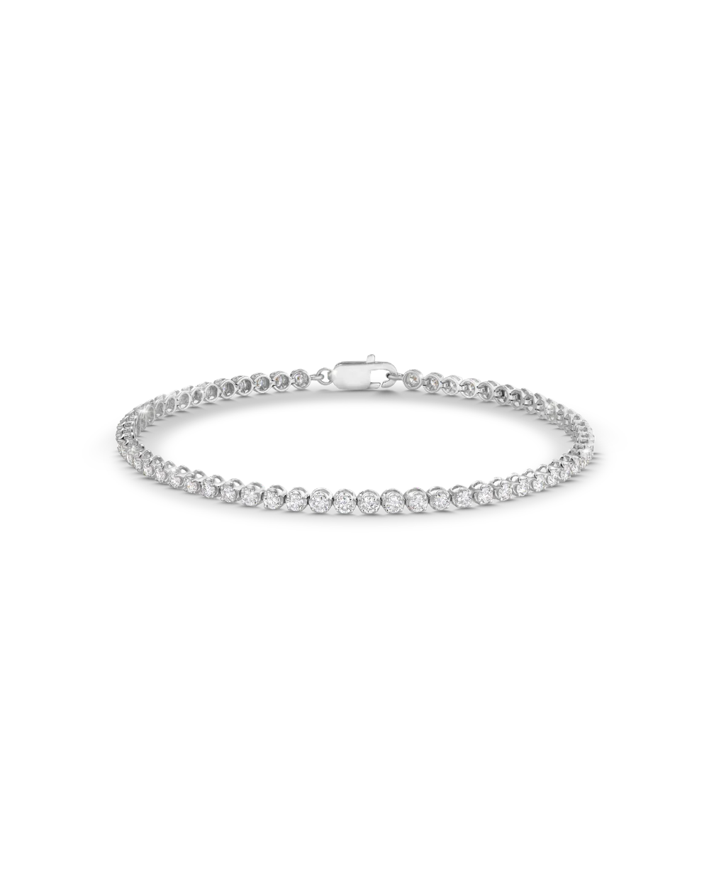 Petite Lab Grown Diamond Tennis Bracelet - Image 4