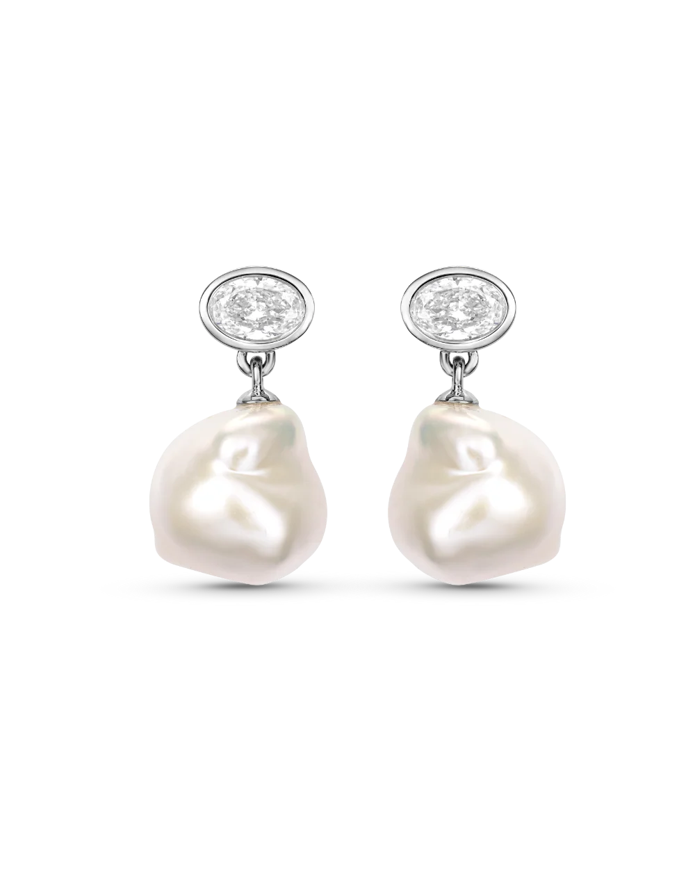 Violet Baroque Pearl Earrings - Image 6